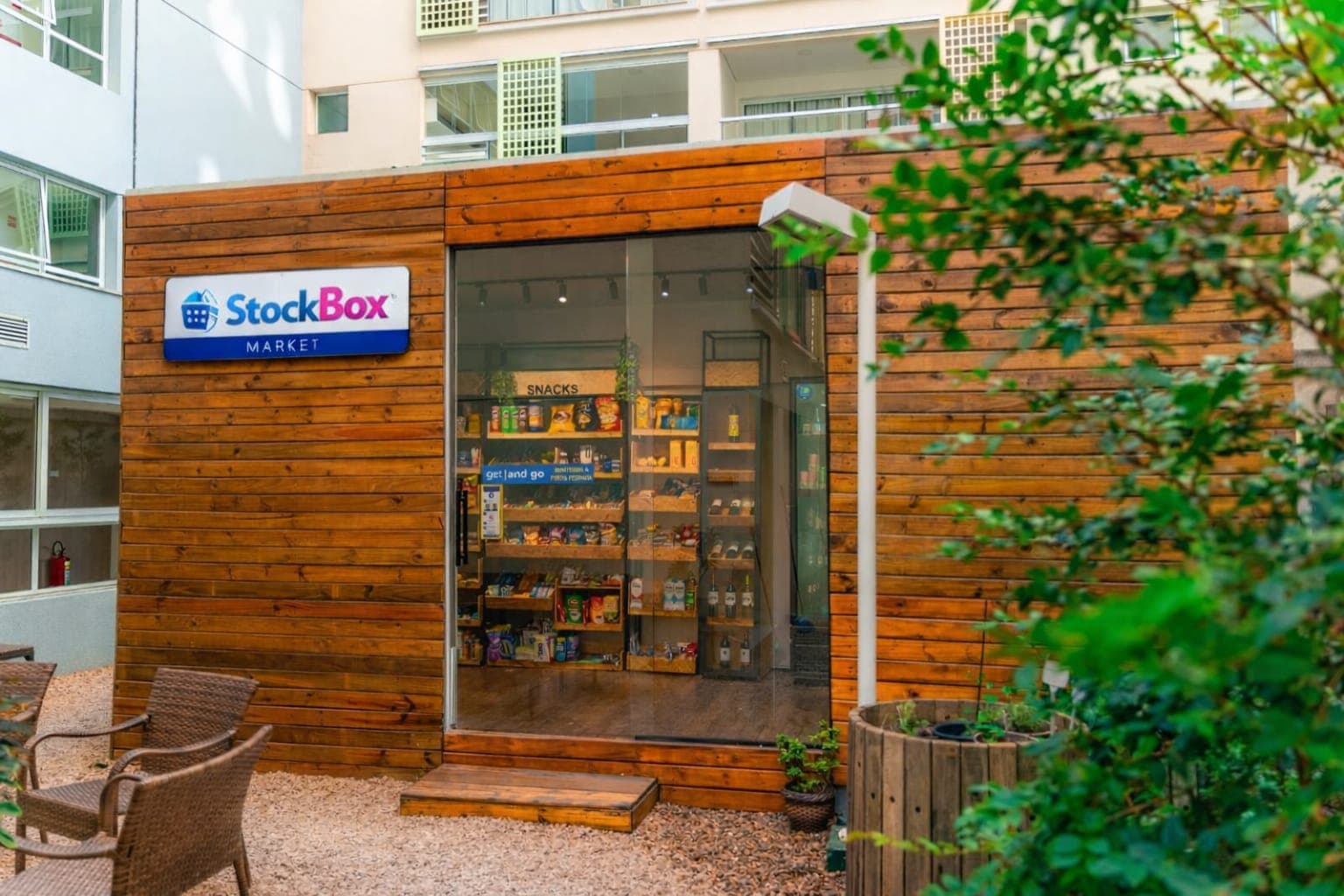 Minimercado autônomo moderno